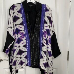 Black and Purple Women's Top
